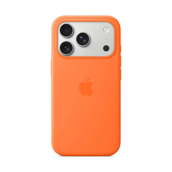 iPhone 17 Pro Silicone Case with MagSafe – Orange