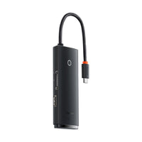 Baseus - محطة إرساء وموزع (هب) Baseus Lite Series Type-C بـ 6 منافذ