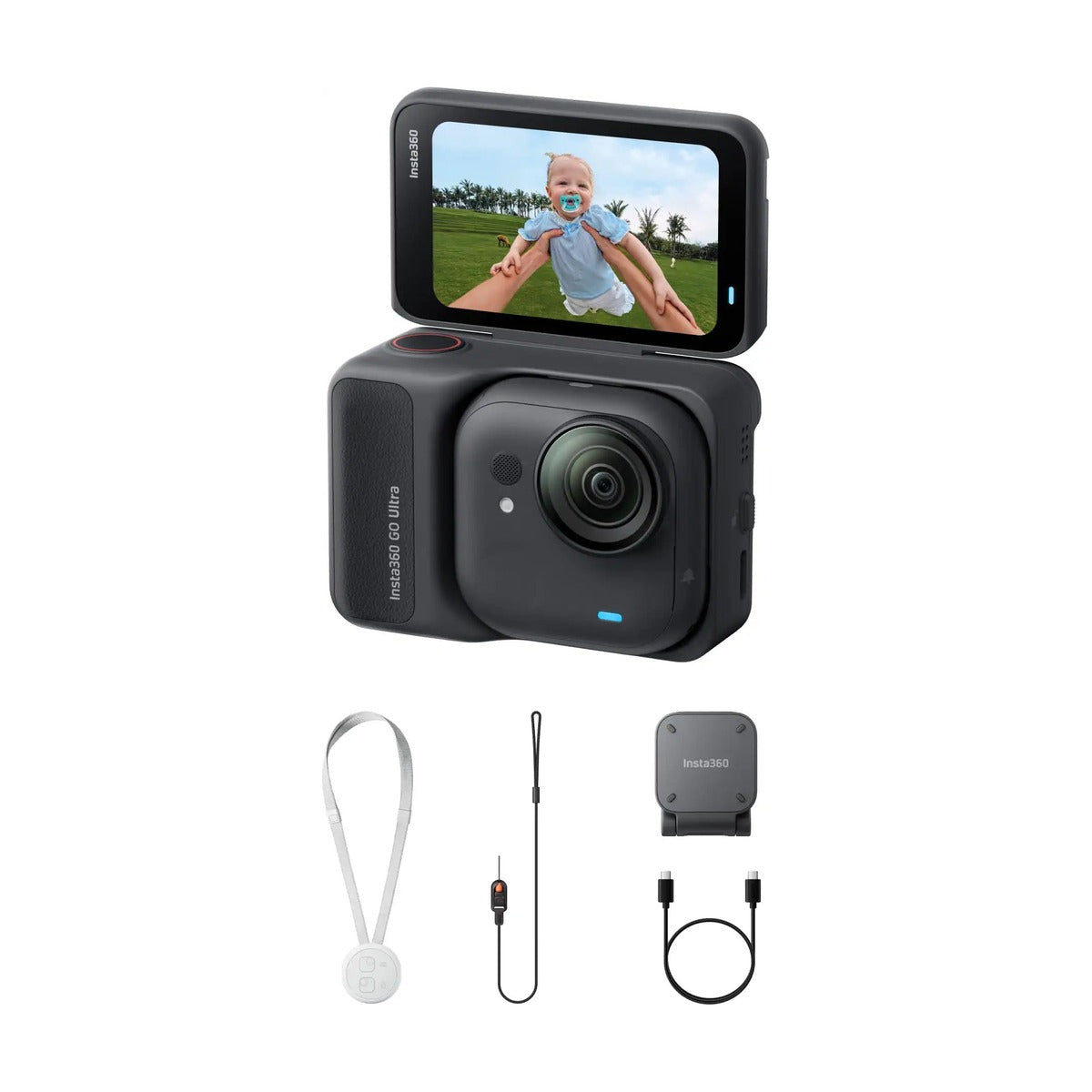 Insta360 GO Ultra Standard Bundle Black - 4K60 Waterproof Palm Camera