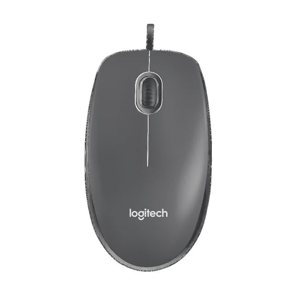 Logitech M90 Wired USB Mouse- Grey