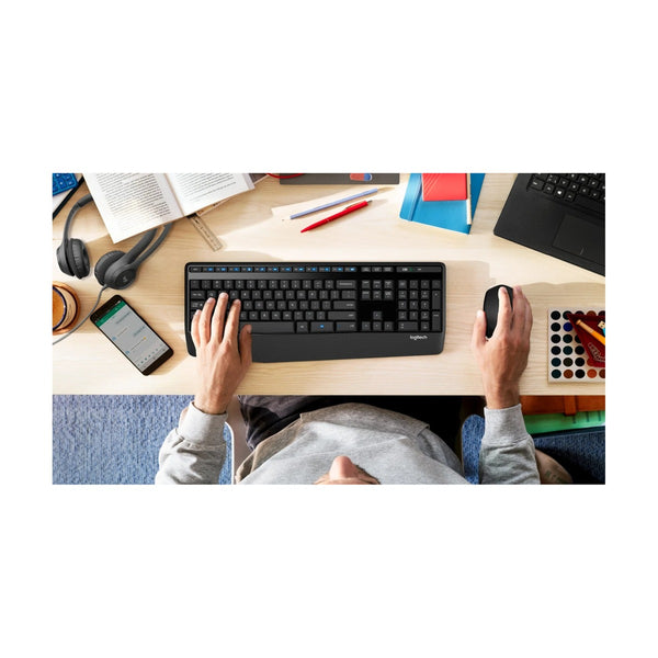 Logitech MK345 Wireless Combo Full-Sized Keyboard Arabic / English Layout- NEW