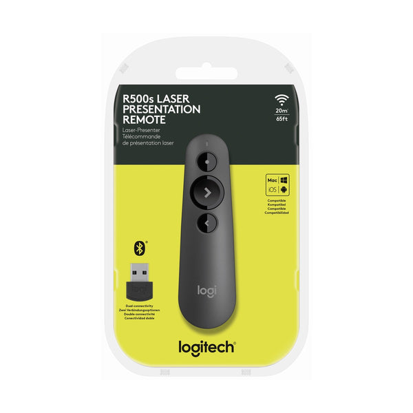 Logitech R500s Laser Presentation Remote - Bluetooth & USB - NEW Arrival