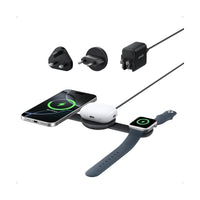 Anker MagGo 3-in-1 Charger Qi2 15W Black - Foldable MagSafe Stand