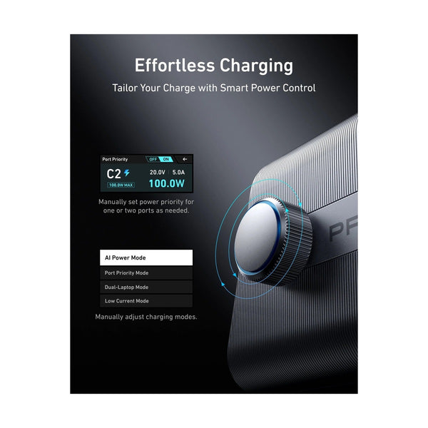 Anker - Prime 250W Gan Desktop Charger (6 Ports) Silver