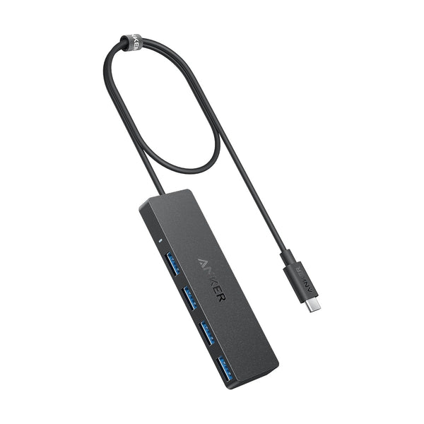 Anker - Usb C Hub 4 Ports, Multiple Usb 3.0 Hub With 5Gbps Data Transfer, Extender For Type C