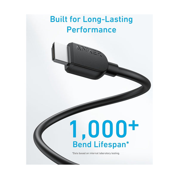 Anker HDMI Cable (6 ft, 8K) Black