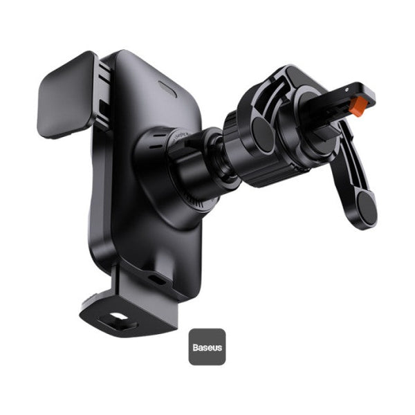 Baseus Wisdom Auto Alignment Car Mount Wireless Charger（Qi 15W）(Air Outlet Base） Black