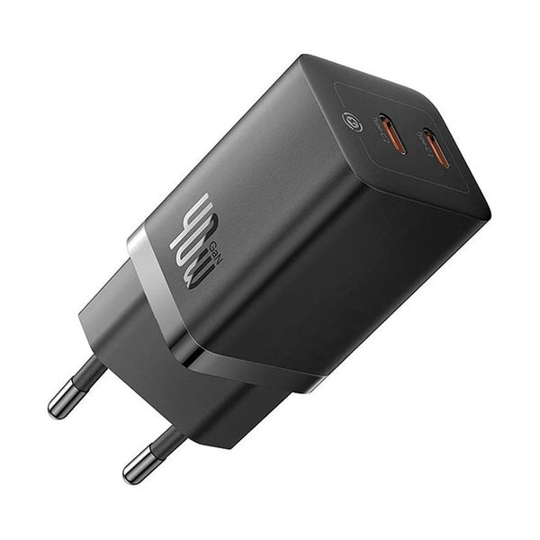 Baseus - Os-Baseus Gan5 Pro Fast Charger C+C 40W Eu Black
