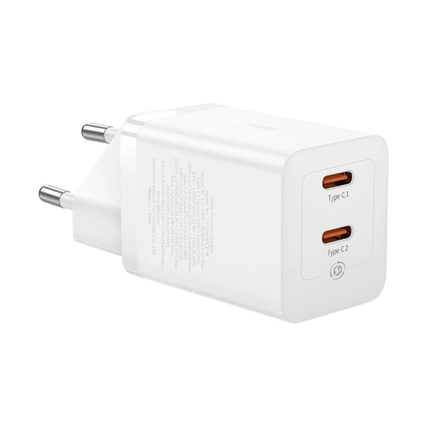 Baseus - Os-Baseus Gan5 Pro Fast Charger C+C 40W Eu White