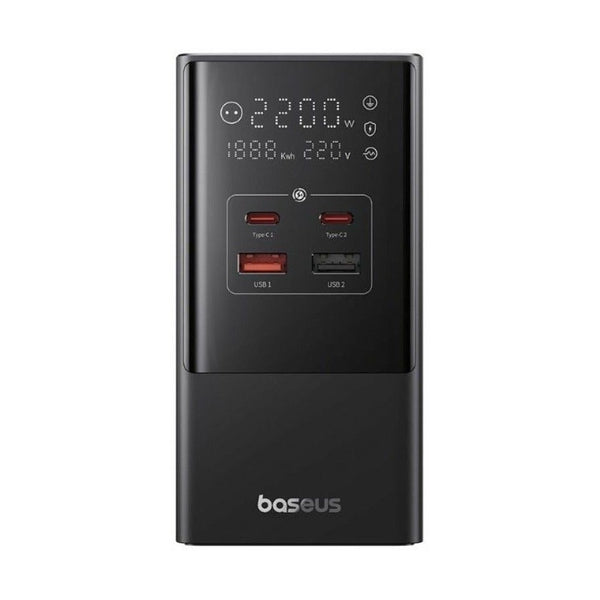 Baseus - Os-Baseus Powercombo Tower Digital Powerstrip 3Ac+2U+2C 35W With 1.5M Power Cord Eu Cluster Black