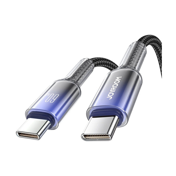 Crystal-Clear Series Fast Charging Data Cable USB-A to Lightning 3A USB-A to Type-C 3A
