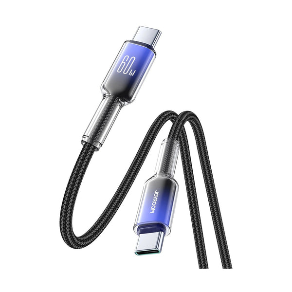 Crystal-Clear Series Fast Charging Data Cable USB-A to Lightning 3A USB-A to Type-C 3A