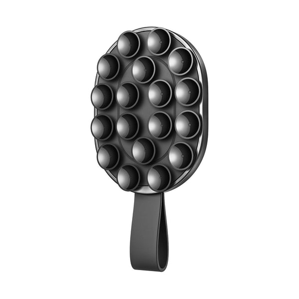 JOYROOM Magnetic Suction Cup Phone Mount Silicone Phone Grip Holder - Black
