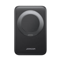 Joyroom JR-PBM12 22.5W باور بانك لاسلكي مغناطيسي مع حامل حلقي 10000mAh - مع كابل تايب سي إلى تايب سي 60 واط بطول 0.25 متر - أسود