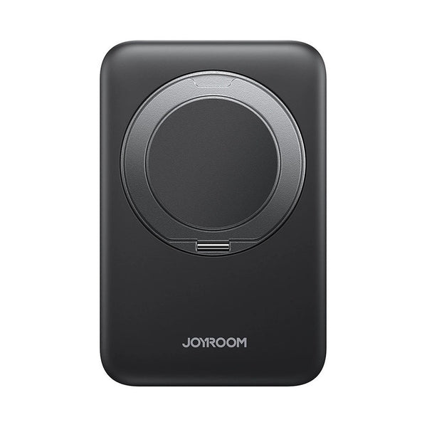 Joyroom JR-PBM12 22.5W Magnetic Wireless Power Bank with Ring Holder 10000mAh -With Type-C to Type-C 60W 0.25m Cable-Black