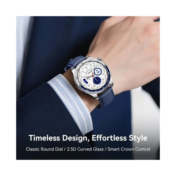 Joyroom Smart Watch, 1.43" AMOLED Display, Blue Leather Strap