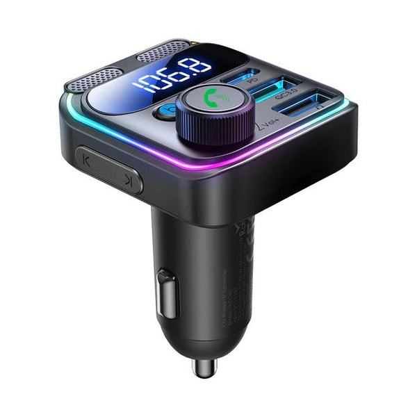 Joyroom - 48W Dual-Mic Car Wireless Fm Transmitter, Black