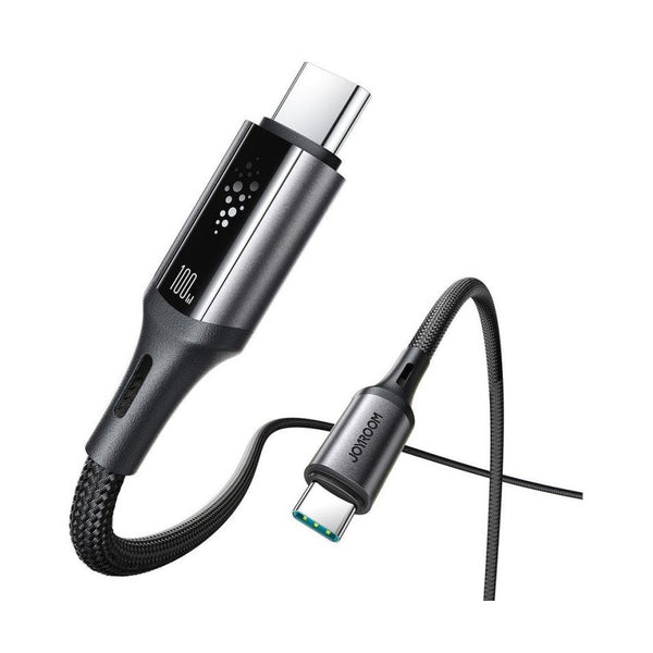 Joyroom - StarTalk Series 100W Fast Charging Data Cable (Type-C to Type-C) 1.2m-Black