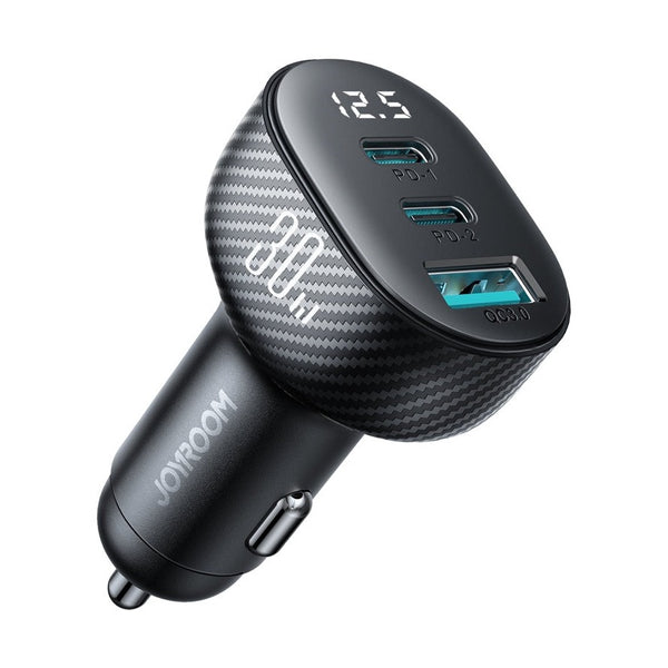 Joyroom JR-CCD04 30W 2PD+1QC Digital Display Car Charger