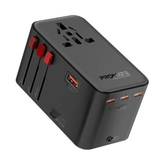 Promate Tripmate-Gan160 , Travel Adapter
