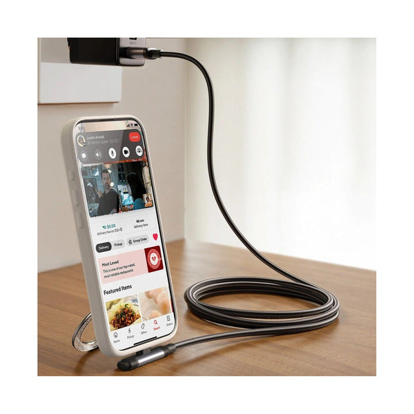 Joyroom S-A56 EnjoyX Series 90° Fast Charging Data Cable （Type-C to Type-C 60W）1.2M-Black