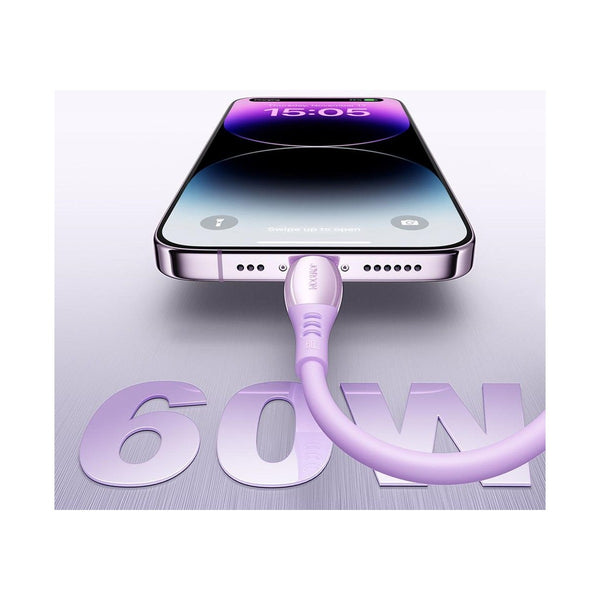 Joyroom S-A59 Vibrant 60W Fast Charging Data Cable (Type-C to Type-C) - Purple