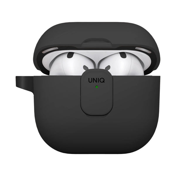 UNIQ CLYDE AIRPODS 4TH GEN (2024) LOCK CASE - CHARCOAL (CHARCOAL/DARK GREY)