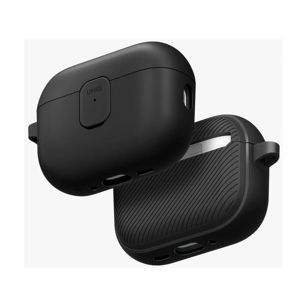 UNIQ CLYDE AIRPODS PRO 3RD GEN LOCK CASE - BLACK/DARK GREY (BLACK/DARK GREY)
