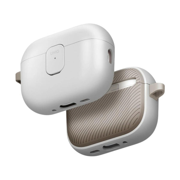 UNIQ CLYDE AIRPODS PRO 3RD GEN LOCK CASE - MIST GREY/KHAKI (MIST GREY/KHAKI)