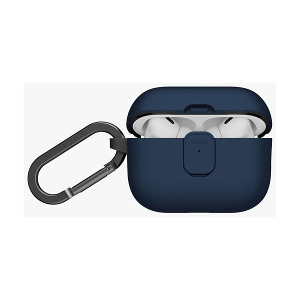 UNIQ CLYDE AIRPODS PRO 3RD GEN LOCK CASE - ROYAL BLUE/FLINT GREY (ROYAL BLUE/DARK GREY)