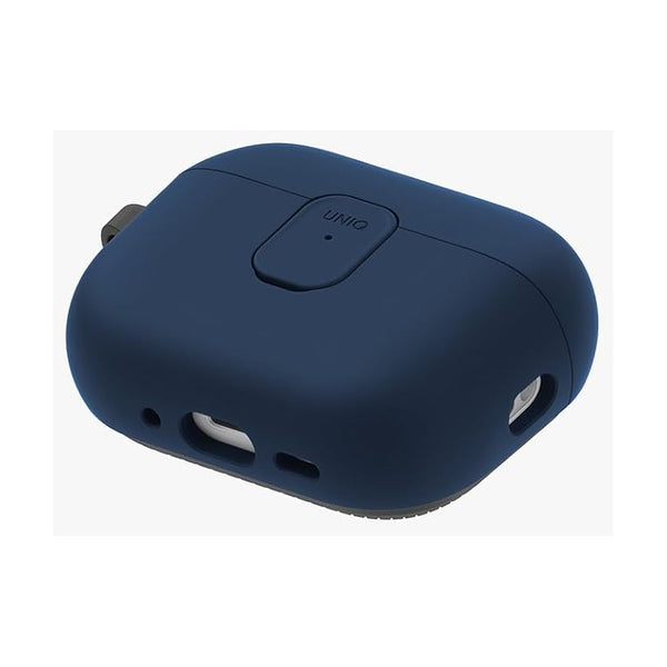 UNIQ CLYDE AIRPODS PRO 3RD GEN LOCK CASE - ROYAL BLUE/FLINT GREY (ROYAL BLUE/DARK GREY)