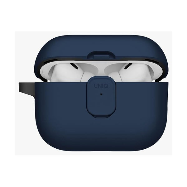 UNIQ CLYDE AIRPODS PRO 3RD GEN LOCK CASE - ROYAL BLUE/FLINT GREY (ROYAL BLUE/DARK GREY)