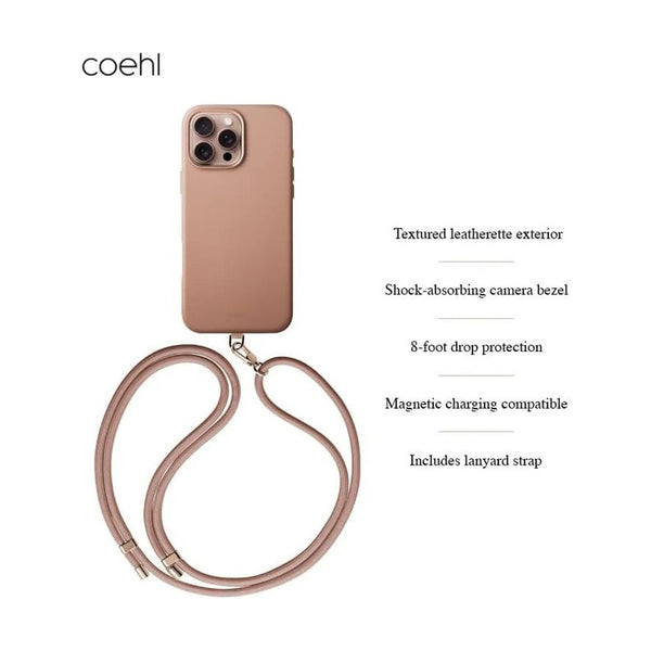 UNIQ COEHL IPHONE 16 PRO (2024) 6.3 MAGNETIC CHARGING MUSE - DUSTY NUDE (DUSTY NUDE)
