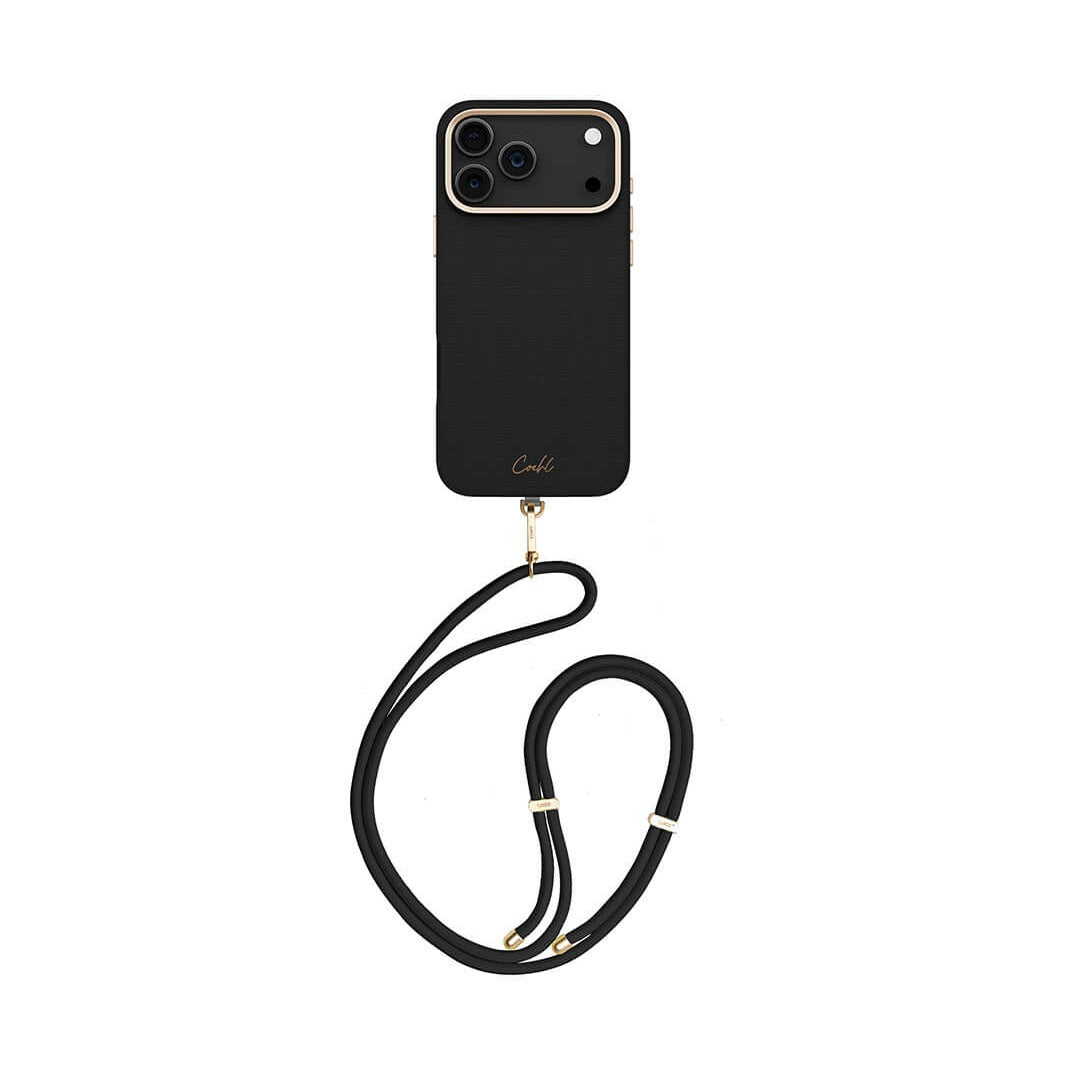 غطاء UNIQ Coehl Mirelle لهاتف iPhone 17 Pro Max، لون أبنوسي - متوافق مع MagSafe