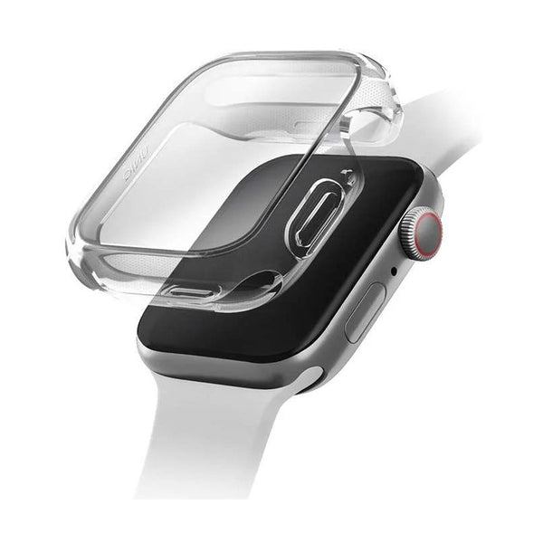 UNIQ GARDE HYBRID WATCH CASE WITH SCREEN PROTECTION 42MM - CLEAR