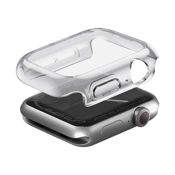 UNIQ GARDE HYBRID WATCH CASE WITH SCREEN PROTECTION 42MM - CLEAR
