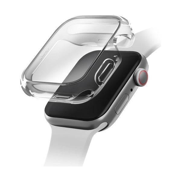 UNIQ GARDE HYBRID WATCH CASE WITH SCREEN PROTECTION 46MM - CLEAR