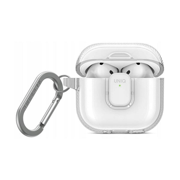 UNIQ GLASE PRO AIRPODS 4TH GEN LOCK CASE - GLOSSY CLEAR