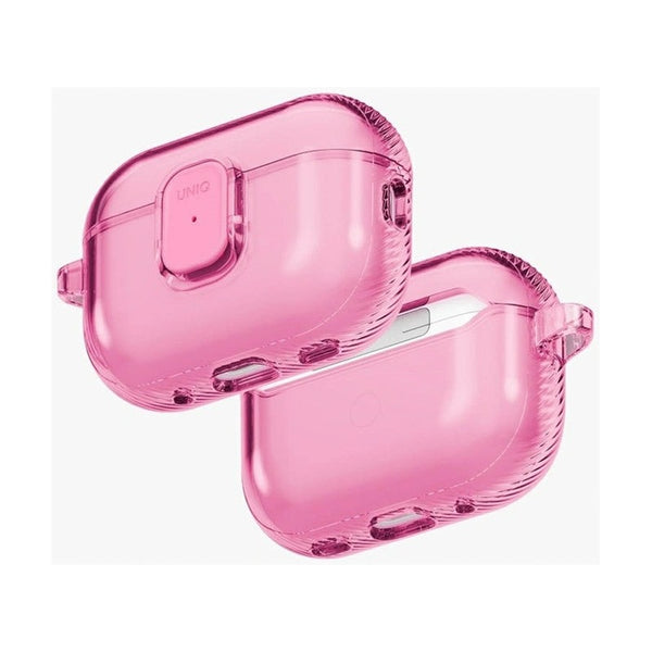 UNIQ GLASE PRO AIRPODS PRO 3RD GEN LOCK CASE - CANDY PINK