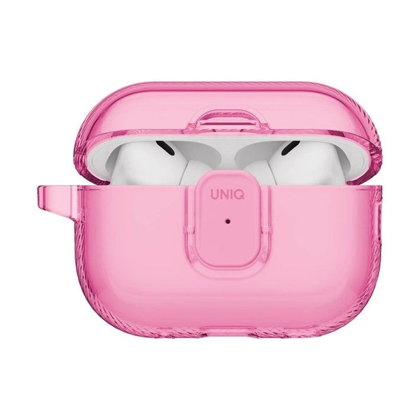 UNIQ GLASE PRO AIRPODS PRO 3RD GEN LOCK CASE - CANDY PINK