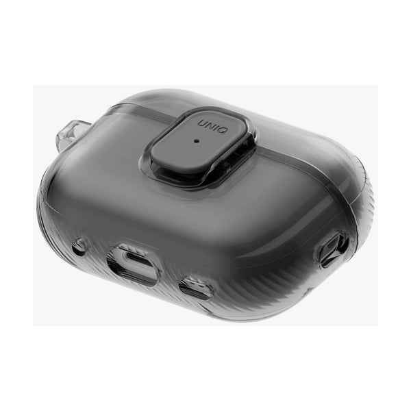 UNIQ GLASE PRO AIRPODS PRO 3RD GEN LOCK CASE - GLOSSY SMOKE