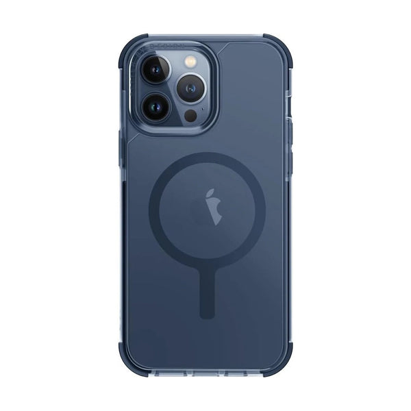 UNIQ HYBRID IPHONE 15 PRO MAGCLICK CHARGING COMBAT (AF) - SMOKE BLUE