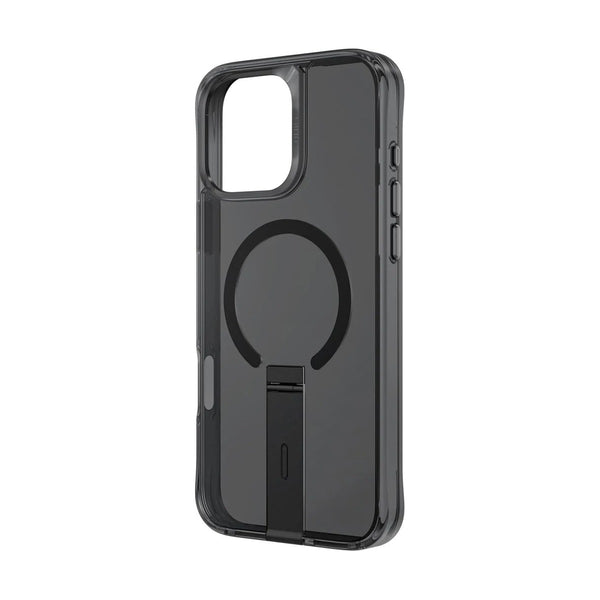 UNIQ HYBRID IPHONE 16 PRO (2024) 6.3 MAGCLICK CHARGING ELEVA WITH VERTICAL STAND - CARBON (BLACK)