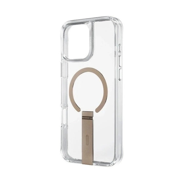 UNIQ HYBRID IPHONE 16 PRO (2024) 6.3 MAGCLICK CHARGING ELEVA WITH VERTICAL STAND - TAUPE GOLD