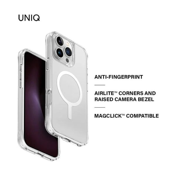 UNIQ HYBRID IPHONE 16 PRO (2024) 6.3 MAGCLICK CHARGING LIFEPRO XTREME (AF) - DOVE (FROST CLEAR)