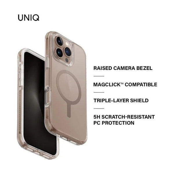 UNIQ HYBRID IPHONE 16 PRO (2024) 6.9 MAGCLICK CHARGING COMBAT - TAUPE GOLD