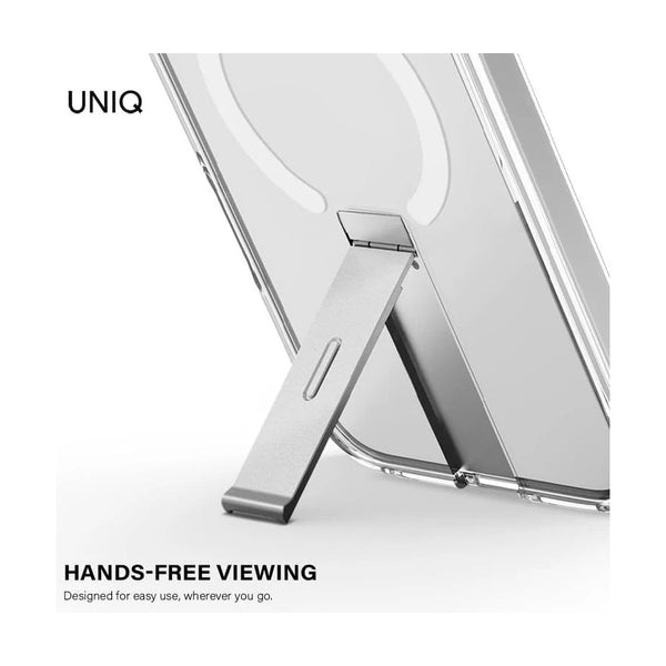 UNIQ HYBRID IPHONE 16 PRO (2024) 6.9 MAGCLICK CHARGING ELEVA WITH VERTICAL STAND - LUCENT (CLEAR)