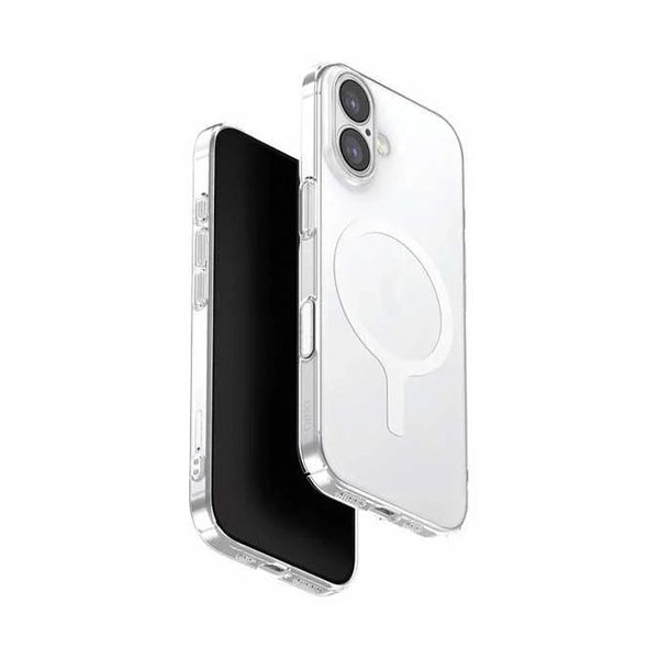 UNIQ HYBRID IPHONE 17 MAGCLICK CHARGING AIRSUIT - GLOSSY CLEAR/WHITE