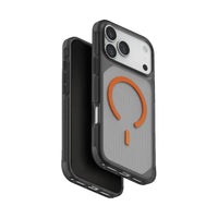 UNIQ HYBRID IPHONE 17 PRO MAGCLICK CHARGING COMBAT ACTIVE - FROST SMOKE / ORANGE
