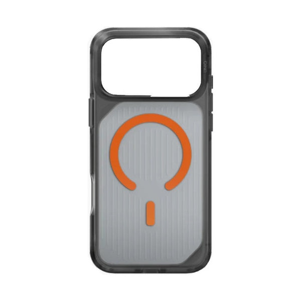 UNIQ HYBRID IPHONE 17 PRO MAGCLICK CHARGING COMBAT ACTIVE - FROST SMOKE / ORANGE
